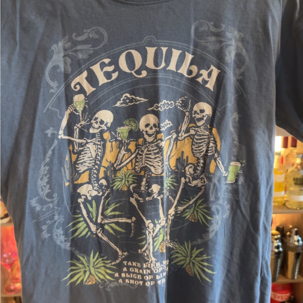 Tequila Graphic Shirt - Blue